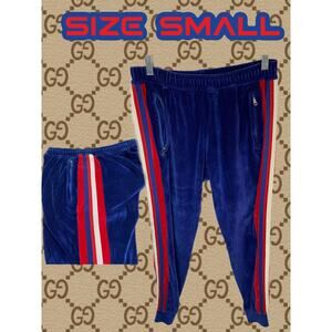 GUCCI MENS SWEAT PANTS BLUE SIZE SMALL 32' MADE IN ITALY MSRP $1480